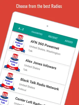 Political Talk Radio android App screenshot 2